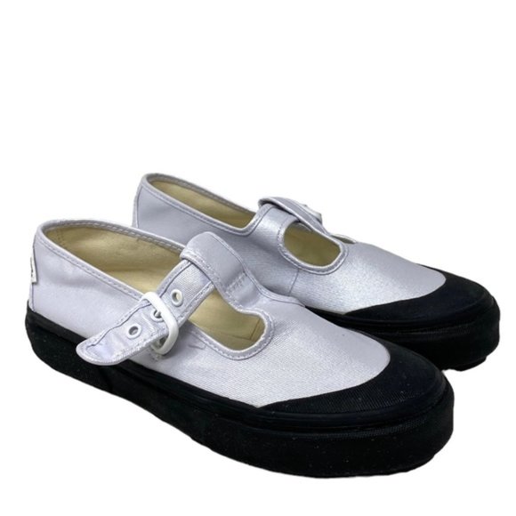 VANS Style 93 Shoes White Sneakers Women's Size Canvas Coated Skate VN0A3XTJW00 - Picture 2 of 8